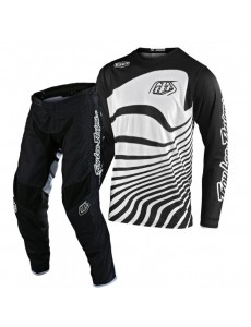 CONJUNTO TROY LEE DESIGNS 2021 GP AIR DRIFT - BRANCO / PRETO 